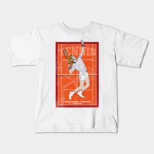 Borg Tennis Player Hero Vintage Kids T-Shirt